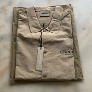 Fear Of God ESSENTIALS Stone Windbreaker US XL with Tags/Dust Bag